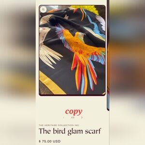 McCall and Parrot scarf